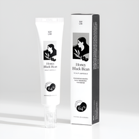 Gel Anti-Rontok Rambut Kacang Hitam Madu Profesional Organik Pelembap Ringan Serum Perawatan Pertumbuhan Rambut