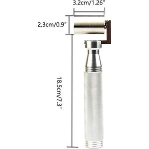 Rullo per Cuciture in Acciaio Inox da 1,26 Pollici con Manico in Plastica per Carta da Parati, Costruzioni, Insonorizzazione Auto, Rulli per Verniciatura - Product Image 3