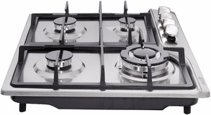 Estufa de Gas de Doble Combustible Sellada con 4 Quemadores de Acero Inoxidable, Placa de Gas Empotrable de 4 Quemadores DK245-A02 - Product Image 2