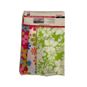 Lot de 3 chiffons de nettoyage imprimés PANO DE COCINA 12/U - 30*40 - Product Image 1