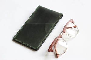 Étui à lunettes en cuir élégant et minimaliste, léger, pour voyage, en cuir véritable, prix d'usine LGC-0162 - Product Image 2