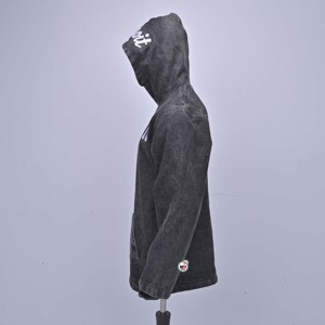 Sudadera con Capucha de Forro Polar Estampada Detroit 313 para Hombre, Oversize, Estilo Urbano Casual, con Bolsillo Frontal, Diseño Lavado Ácido, Bordado, Invierno - Product Image 6