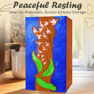 Wooden Cremation Urn Wholesale Factory Price Elegant <b>Memorial</b> Wooden <b>Box</b> for Ashes by AYAANS - Product Image 6