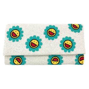 Fashionable Seed Beads Embroidery Clutch Wallet For Evening Parties Beautiful Seed Beads Beaded Clutch Bag With Artistic - Product Image 5
