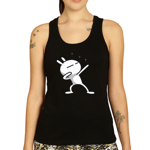 Camisetas sin mangas para mujer, personalizadas con gráficos, de algodón, para exteriores, de verano, informales, con cuello redondo, espalda cruzada, para gimnasio, correr, con tejido acanalado para entrenamiento. - Product Image 1