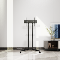 Soporte de TV Giratorio de Alta Resistencia AUKI para TV LED/LCD de 32-70 Pulgadas con Altura Ajustable, Marco de Acero y VESA Máxima de 600x400mm