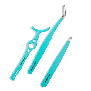 Outils de maquillage professionnels pince à cils Extension coupe plate pince à cils applicateur acier inoxydable - Product Image 1