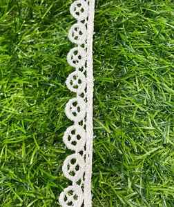 Atractivo encaje de algodón con acabado impecable y calidad de tela duradera para marcas de moda. - Product Image 4