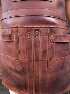 OEM Factory Genuine Leather Apron-Professional Bulk Supply Safety Clothing with Smell Proof Casual Design LPN-0335 - Product Image 5