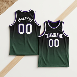 Camiseta de Baloncesto Sublimada Personalizada, Negra y Verde, Sin Mangas, Cuello en V, Unisex, Transpirable, con Impresión del Nombre del Equipo para Adultos - Product Image 2