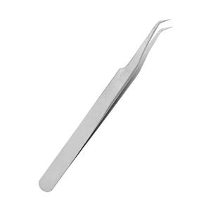 Pince à épiler élégante en acier inoxydable, pointe fine et précise, anti-magnétique, prise en main parfaite pour les applications professionnelles des cils - Product Image 1