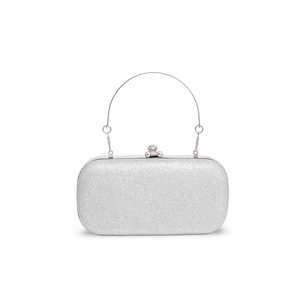 Pochette de mariée argentée P15185 Gants de mariage élégants - Product Image 1