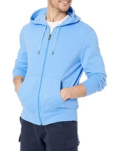 Sweats à capuche de qualité supérieure en coton épais, brodés, basiques, en mélange de coton, unisexes, entièrement zippés, super confortables - Product Image 6