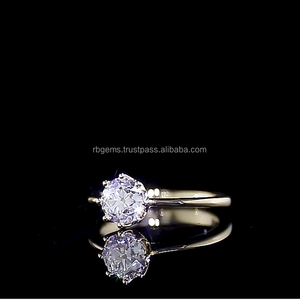 RB GEMS IGI Certified Brilliant Cut 18K Gold Plated Channel Set Wedding Band <b>Ring</b> 925 Sterling <b>Silver</b> Micro Insert Zircon Luxury - Product Image 2