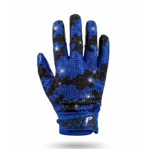 Red Camouflage Full Finger Rhinestones <b>Gloves</b> PU Material Silicone Palm Non-Slip Outdoor Unisex Hook And Loop Closure All Season - Product Image 3