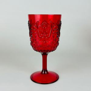 Verre à vin en plastique incassable gaufré pour fête de Noël, restaurant - Product Image 3