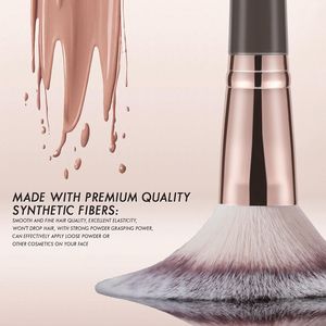 Pennello Doppio per Fondotinta, Angolato per Contorno e Bronzer, per Miscelare Liquidi e Polveri, Correttore - Product Image 2