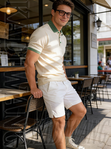 เสื้อเชิ้ตผู้ชายลำลองแบบขายส่ง OEM ขนาดสั่งทำ สีพื้น แขนสั้น ระบายอากาศ แห้งเร็ว ผ้าเจอร์ซีย์โพลีเอสเตอร์ 100% - Product Image 4