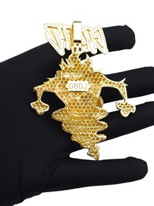 Custom BigTaz Cartoon Pendant Iced Moissanite Hip Hop Jewellery Gold Plated Luxury Statement Piece Bold - Product Image 3