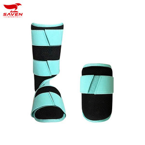 Protège-tibias réglables en cuir synthétique de haute qualité pour entraînement Muay Thai MMA avec fermeture auto-agrippante – Vente en gros - Product Image 6