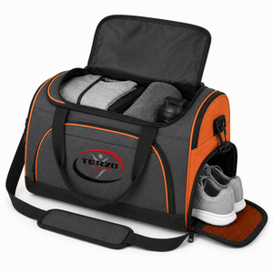 Wholesale Custom Logo Charcoal Gray Gym <b>Duffel</b> <b>Bag</b> with Ventilated Shoe Compartment Large Capacity Sports Travel <b>Bag</b> - Product Image 4