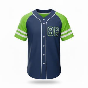 Maillot de baseball personnalisé pour hommes, vêtements de sport athlétiques, matière respirante, idéal pour le jeu d'équipe et les tenues décontractées - Product Image 5