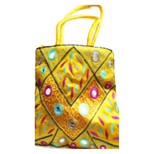 Elegant Silk Satin Embroidery Mirror Work <b>Boho</b> Clutch <b>Bag</b> for Women Handmade Bohemian Wedding Evening Handbag Embellished - Product Image 1
