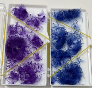 Extensiones de Pestañas de Pelo Sintético al por Mayor, Premontadas en Abanico, en Caja Suelta, Mix de Colores 3D-20D, Base Puntiaguda, Curvatura L M, Hechas a Mano, Marca Privada - Product Image 3