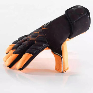 Gants de gardien de but de football professionnels en cuir respirant avec protection réglable et durable pour la paume et sangle de poignet confortable pour l'entraînement - Product Image 5