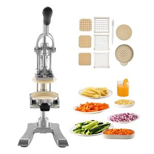 Affettatrice Commerciale in Acciaio Inossidabile per Patatine Fritte con 3 Lame di Ricambio da 1/2, 3/8, 1/4 Pollici per Verdure e Frutta - Product Image 1