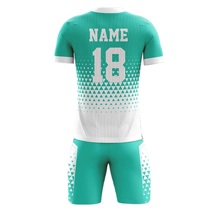 Ensemble de football pour adultes au design unique, classique, anti-transpiration, pour l'extérieur, aux couleurs contrastées avec découpe de logo automatisée - Product Image 2