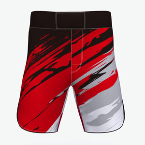 Pantalones Cortos de Boxeo con Camuflaje Personalizado, Verde, Negro y Amarillo, de Poliéster Transpirable, para Todas las Temporadas, con Logotipo Personalizado, Pantalones Cortos de MMA - Product Image 5