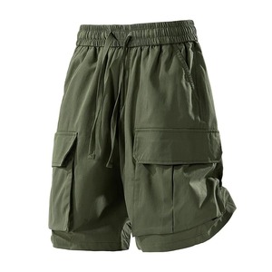 Nouveaux shorts décontractés respirants et polyvalents à séchage rapide pour hommes, shorts cargo de mode pour l'extérieur, shorts de sport d'été unis à multiples poches - Product Image 4