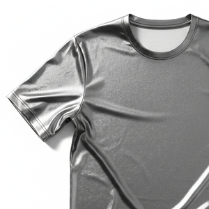 T-shirt de compression en gros pour hommes, anti-transpiration, haute performance, coupe ajustée, respirant, pour l'entraînement et le sport - Product Image 2