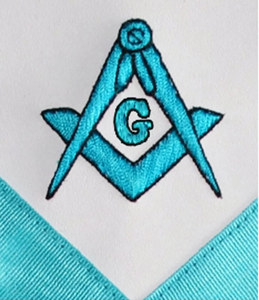 Tablier Maçonnique Rite Français en Cuir Véritable Brodé à la Main, Forme Triangulaire Simple, Personnalisable, Écologique, 3D, M B - Product Image 2