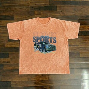 T-shirt vintage délavé à l'acide, impression sérigraphique et logo personnalisés, haute qualité, coupé et cousu, vente en gros, streetwear unisexe - Product Image 4