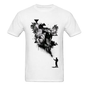 Direct d'usine OEM Service de haute qualité Premium coton hommes T-Shirt personnalisable arrivée offre cou imprimé conception pas cher prix - Product Image 3