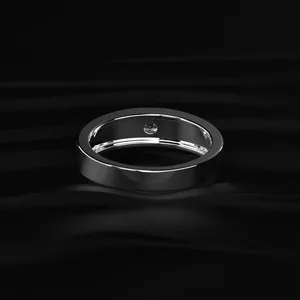 Bague de fiançailles pour homme en diamant rond de 0,5 ct certifié IGI, bicolore, provenant d'un fournisseur indien, diamant cultivé en laboratoire. - Product Image 5