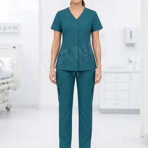 Best Selling <b>Nurse</b> Uniform Breathable <b>Nurse</b> <b>Scrub</b> Uniform High Quality Quick Dry <b>Nurse</b> Uniform - Product Image 3
