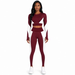Women's Workout Yoga Set Seamless Gym Wear High Stretch Sports Bra And Leggings Wholesale Activewear Supplier OEM - Product Image 6