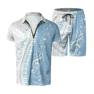 2 Piece Men T Shirt Short <b>Pant</b> Custom Men Two Piece 100% Linen Cotton Clothing Shirt Shorts Casual Linen <b>Suit</b> Set for Men - Product Image 3