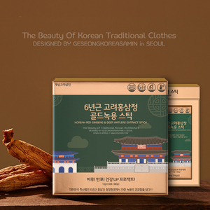 [Kreaders]6-year-Old Hàn Quốc nhân sâm đỏ chiết xuất Hươu ANTLER 12gx30 Gậy mua sắm bagk-thực phẩm K-HEALTH - Product Image 3