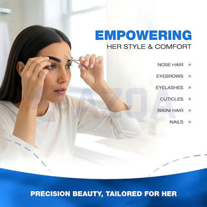Juego de Tijeras Faciales de Acero Inoxidable de Primera Calidad para Dar Forma a las Cejas y Recortar el Vello de la Nariz de Forma Segura - Product Image 3