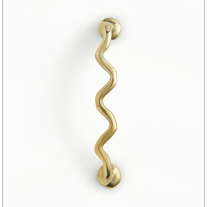 Wardrobe Door Handle Modern Minimalist <b>Gold</b> Matte Brass Drawer Single Hole <b>Cabinet</b> Solid Pull - Product Image 2