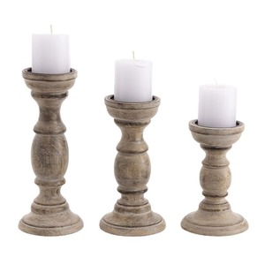 Modern Handmade Candle Holder Wooden Craft For Luxury Home Decoration Artistic Tabletop Accent Display Arrangement - Product Image 1