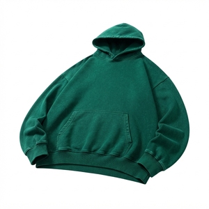 เสื้อฮู้ดดี้ยูนิเซ็กส์สไตล์วินเทจ ล้างสีแบบแอซิดวอช ทรงโอเวอร์ไซส์ ผ้าคอตตอนเทอร์รี่หนานุ่ม สตรีทแวร์ ปักลายตามสั่ง - Product Image 6