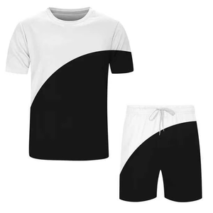 Nouveaux ensembles de t-shirts à manches courtes et shorts décontractés pour hommes, vêtements de marque pour hommes personnalisés, ensembles de 2 pièces - Product Image 2