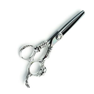 Tijeras Profesionales de Acero Inoxidable para Cortar Cabello con Diseño de Dragón, Rectas y Afiladas, VG10, para Diestros, con Reposa-Dedos Fijo - Product Image 2