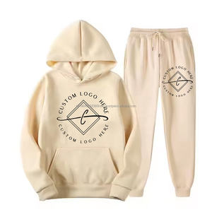 Ensemble de sweatshirts pour hommes personnalisés survêtement unisexe vente en gros de sweatshirts à capuche et de pantalons de survêtement pour femmes avec impression de logo personnalisé et broderie de rue - Product Image 3