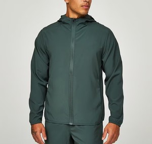 ชุดแจ็คเก็ตกันลมสำหรับวิ่งและเล่นกีฬาฤดูหนาวสำหรับผู้ชาย พิมพ์ลายได้ตามสั่ง ไม่มีแบรนด์ ผ้าฝ้าย 100% สีพื้น ระบายอากาศได้ดี แห้งเร็ว - Product Image 5